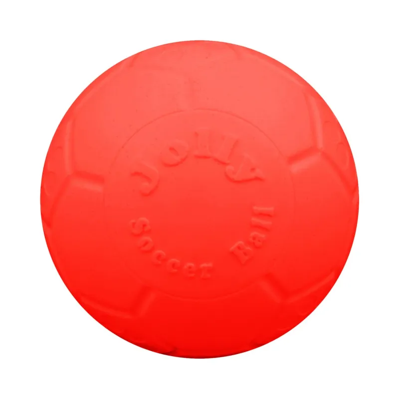 JOLLY PETS SOCCER BALL ORANGE/RED 6&quot;