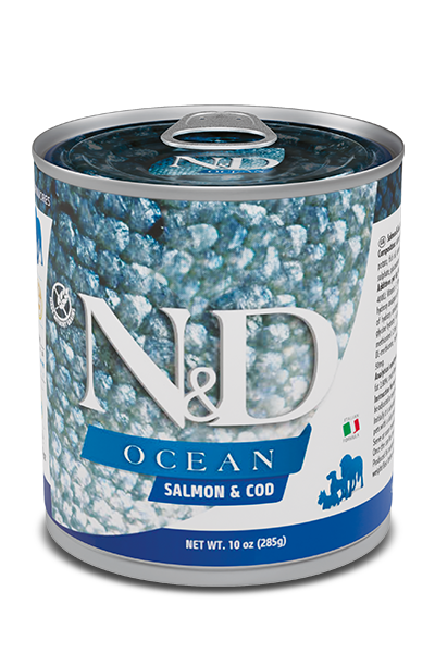 FARMINA N&amp;D DOG OCEAN SALMON &amp; COD STEW 10oz/285g