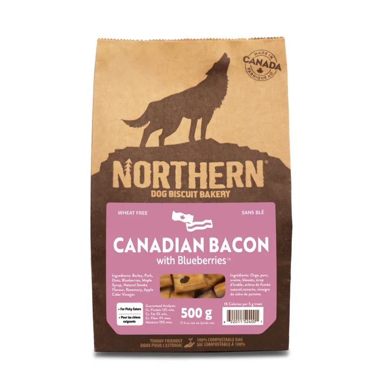 NORTHERN BISCUIT CANADIAN BACON WITH BLUEBERRIES 500g/17.6oz