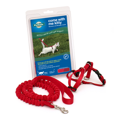 PETSAFE COME WITH ME KITTY HARNESS RED/CRANBERRY SMALL
