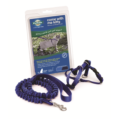 PETSAFE COME WITH ME KITTY HARNESS ROYAL BLUE/NAVY MEDIUM