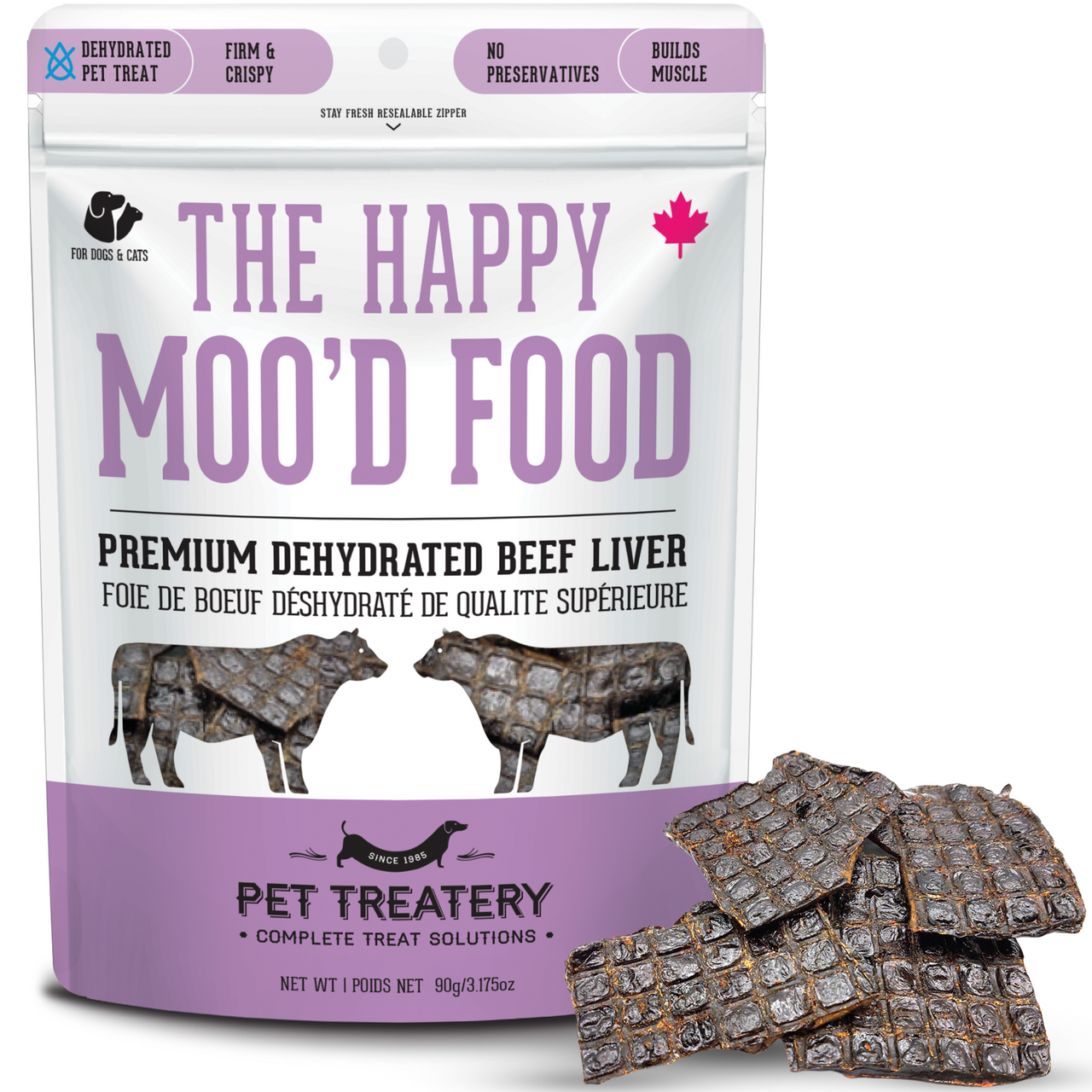 PET TREATERY THE HAPPY MOO&#39;D FOOD 90g