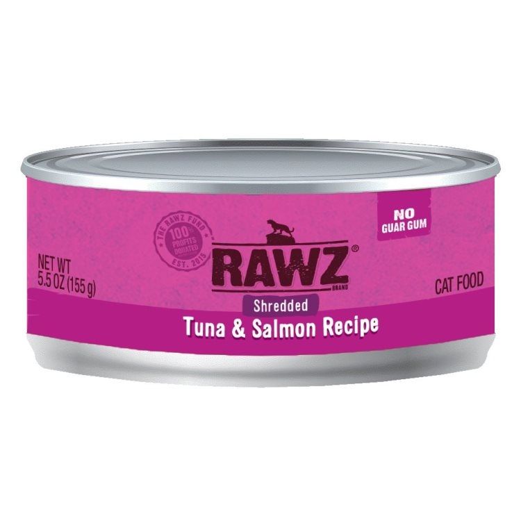 RAWZ CAT TUNA &amp; SALMON SHREDDED 5.5oz/155g