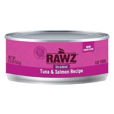 RAWZ CAT TUNA &amp; SALMON SHREDDED 5.5oz/155g