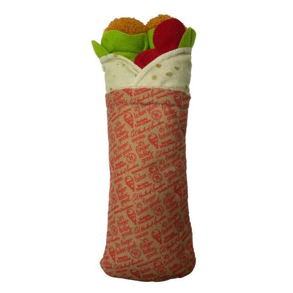 SPOT KFC CHICKEN WRAP HUG &amp; KICK TOY WITH CATNIP