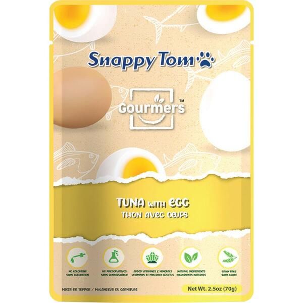 SNAPPY TOM GOURMERS TUNA WITH EGG 2.5oz/70g
