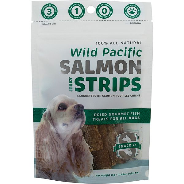 SNACK 21 WILD PACIFIC SALMON JERKY STRIPS 25g/0.88oz