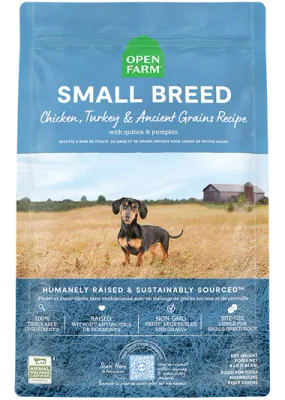 OPEN FARM DOG ANCIENT GRAIN SMALL BREED CHICKEN &amp; TURKEY 11lb/5kg