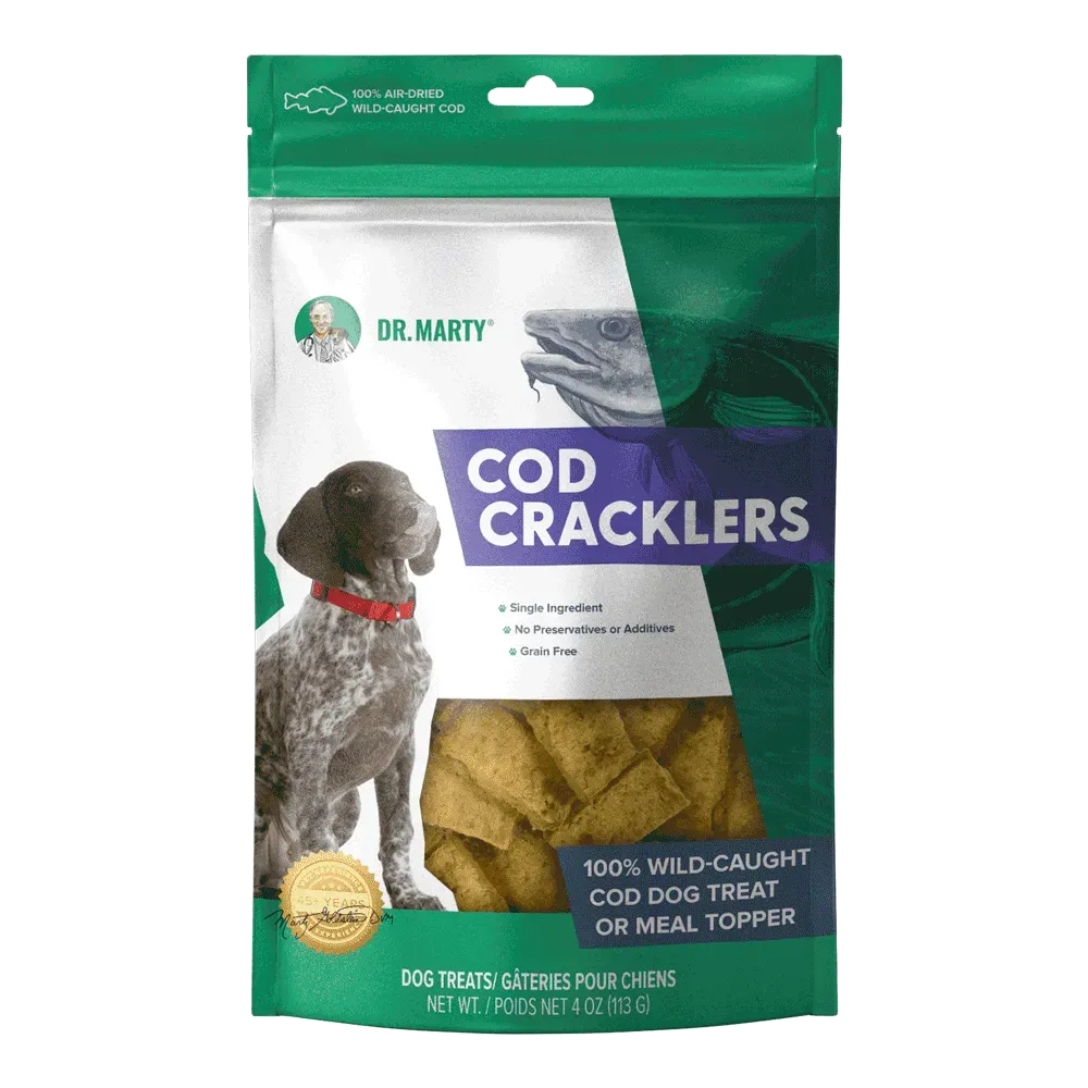 DR. MARTY DOG AIR-DRIED COD CRACKERS 113g/4oz