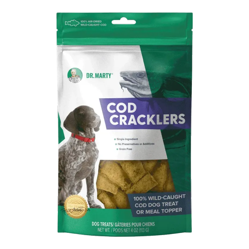 DR. MARTY DOG AIR-DRIED COD CRACKERS 113g/4oz