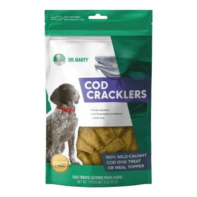 DR. MARTY DOG AIR-DRIED COD CRACKERS 113g/4oz