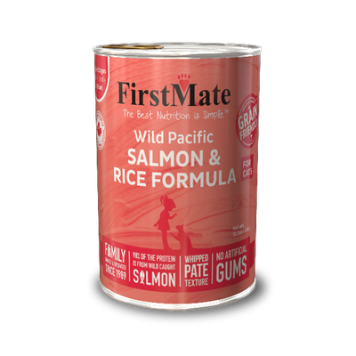 FIRSTMATE CAT WILD PACIFIC SALMON &amp; RICE FORMULA 12.2oz