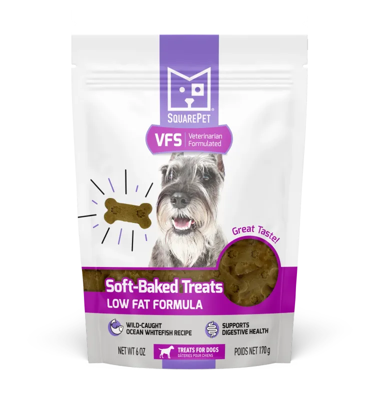 SQUARE PET SOFT-BAKED TREATS LOW FAT FORMULA 6oz/170g