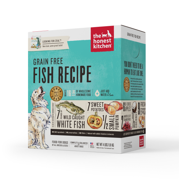 THE HONEST KITCHEN DEHYDRATED GRAIN FREE FISH RECIPE 4lb