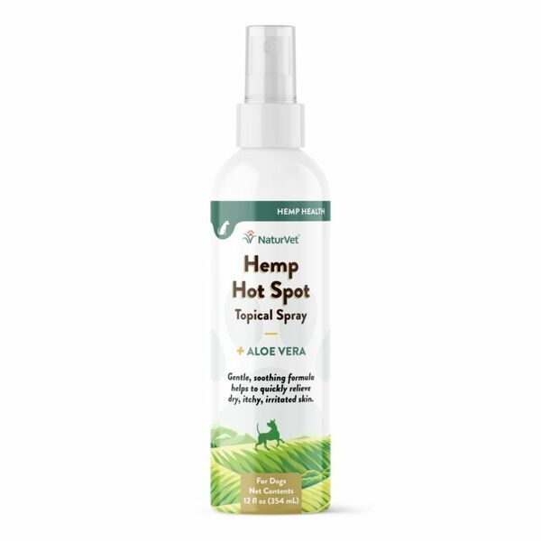 NATURVET HEMP HOT SPOT SPRAY WITH ALOE VERA 12fl oz/354g