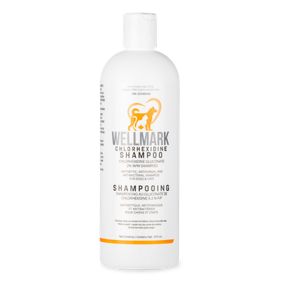 WELLMARK CHLORHEXIDINE SHAMPOO FOR DOGS &amp; CATS 473ml