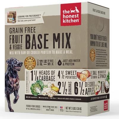 THE HONEST KITCHEN DEHYDRATED FRUIT &amp; VEGGIE BASE MIX 3lb