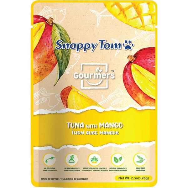SNAPPY TOM GOURMERS TUNA WITH MANGO 2.5oz/70g