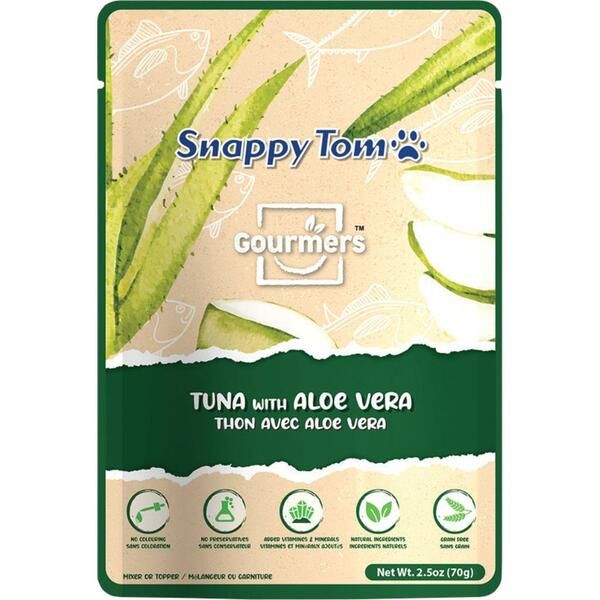 SNAPPY TOM GOURMERS TUNA WITH ALOE VERA 2.5oz/70g