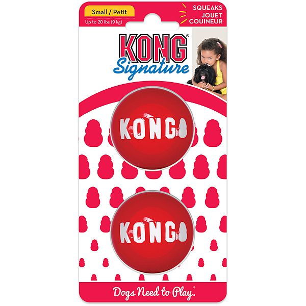 KONG SIGNATURE BALLS SMALL 2pk