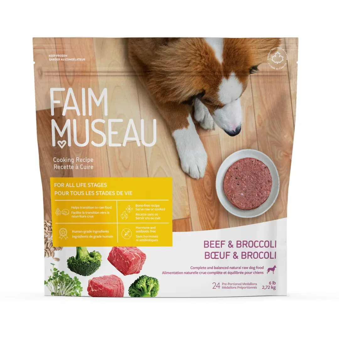 FAIM MUSEAU COOKING RECIPE BEEF &amp; BROCCOLI 24 MEDALLIONS 6lb/2.72kg