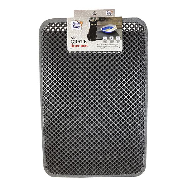 THE GRATE LITTER MAT GREY 16 X 24&quot;