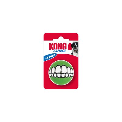 KONG GRINZ TREAT BALL BY ROGZ ASSORTED SMALL 2&quot;