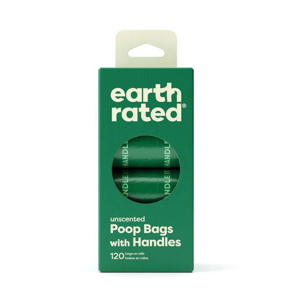 EARTH RATED HANDLE BAGS UNSCENTED 6.7&quot;x13.7&quot; 120ct