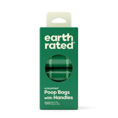 EARTH RATED HANDLE BAGS UNSCENTED 6.7&quot;x13.7&quot; 120ct