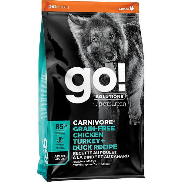 GO! DOG CARNIVORE CHICKEN, TURKEY &amp; DUCK 12lb/5.4kg