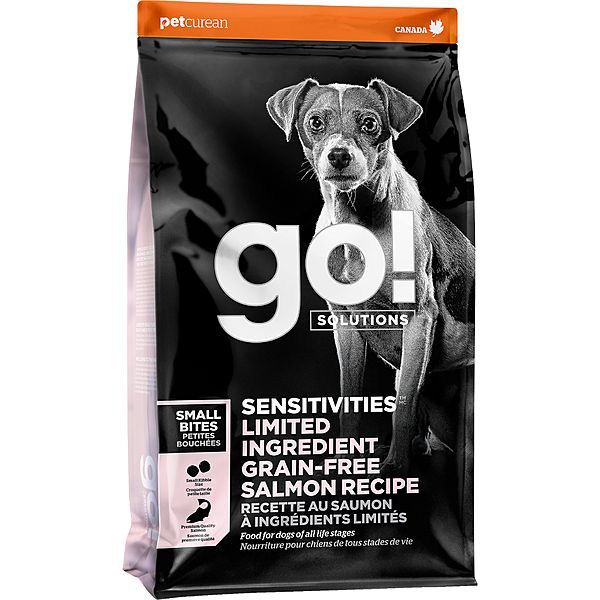GO! DOG SENSITIVITIES LID SALMON SMALL BITES 3.5lb/1.6kg