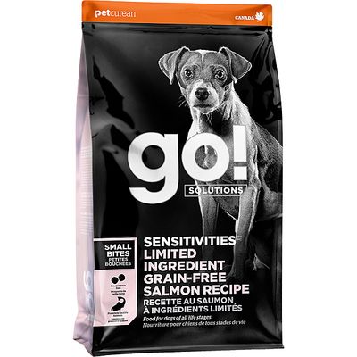 GO! DOG SENSITIVITIES LID SALMON SMALL BITES 3.5lb/1.6kg
