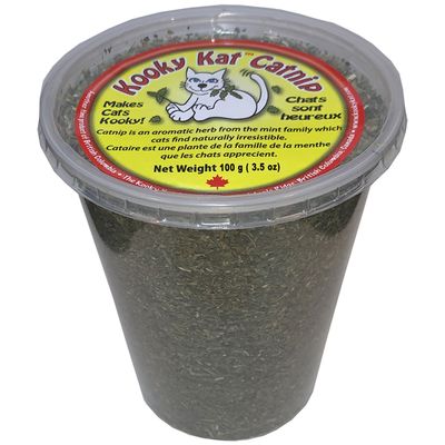 KOOKY KAT CATNIP LEAF &amp; FLOWER TUB 100g