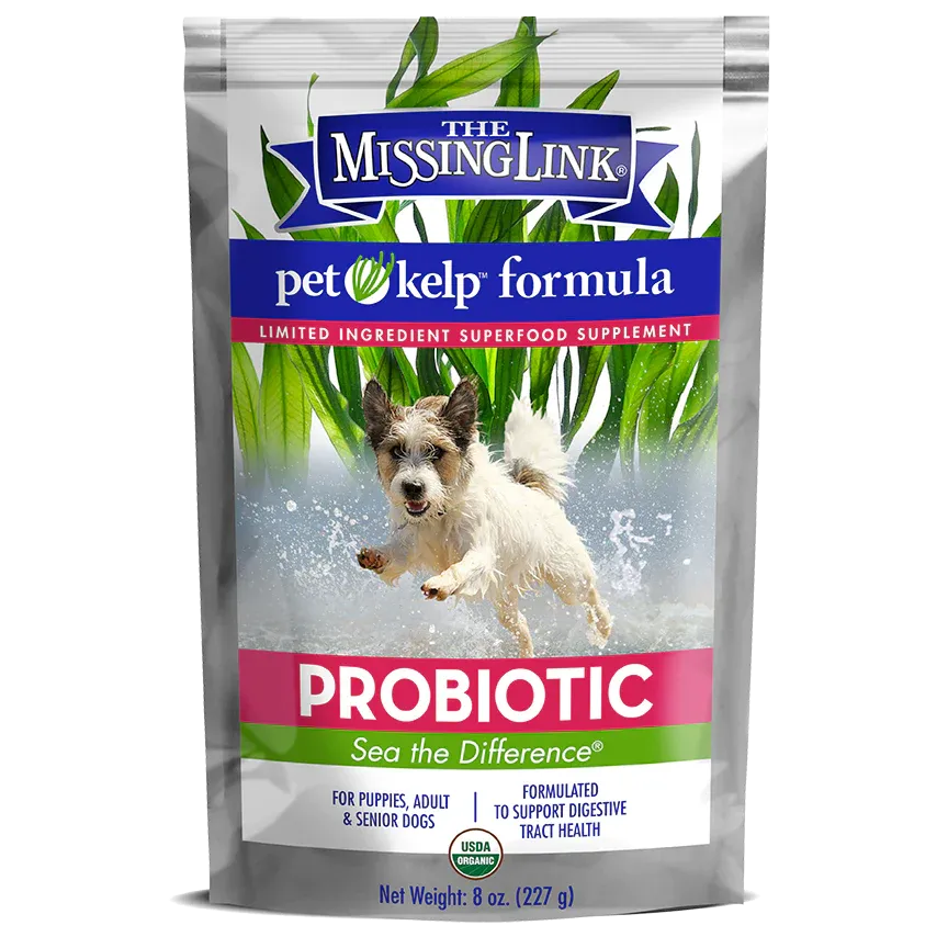 THE MISSING LINK PET KELP PROBIOTIC BLEND LID SUPERFOOD SUPPLEMENT FOR DOGS 8oz