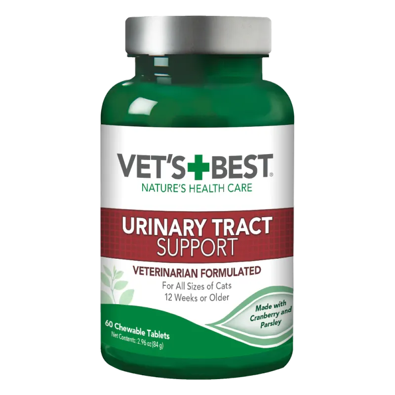 VET&#39;S BEST CAT URINARY TRACT SUPPORT 60 CHEWABLE TABLETS