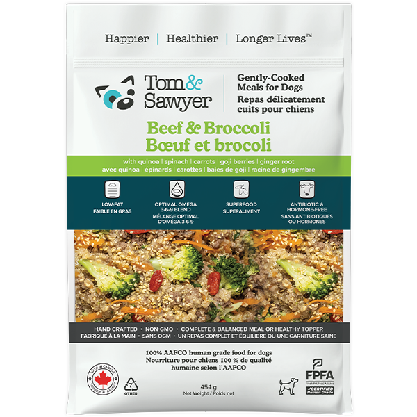 TOM &amp; SAWYER BEEF &amp; BROCCOLI 16oz/454g