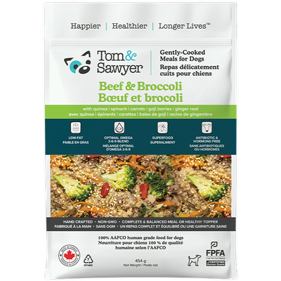 TOM &amp; SAWYER BEEF &amp; BROCCOLI 16oz/454g