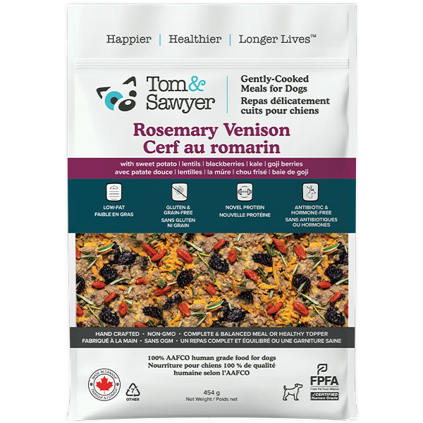 TOM &amp; SAWYER ROSEMARY VENISON 16oz/454g