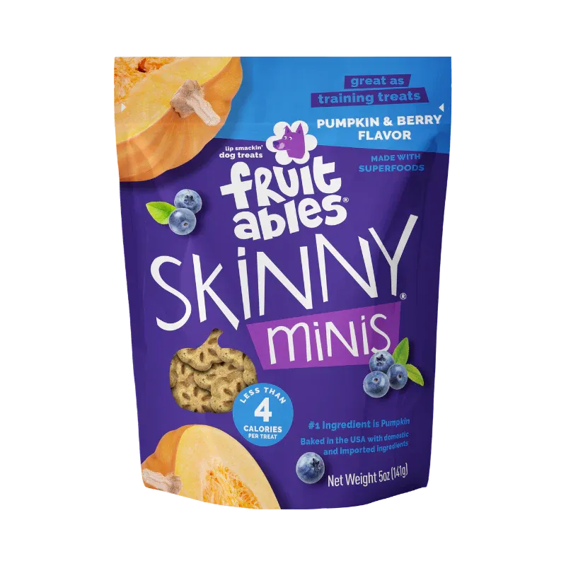 FRUITABLES SKINNY MINIS PUMPKIN &amp; BERRY CHEWY 141g