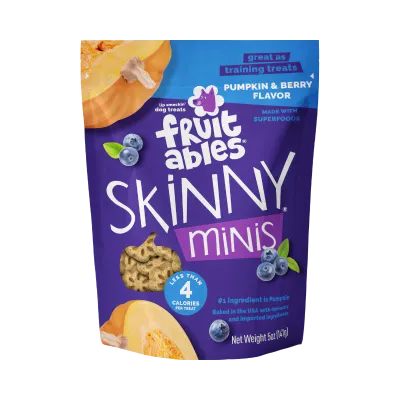 FRUITABLES SKINNY MINIS PUMPKIN &amp; BERRY CHEWY 141g