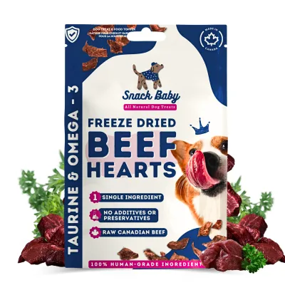 SNACK BABY FREEZE DRIED BEEF HEARTS 32g
