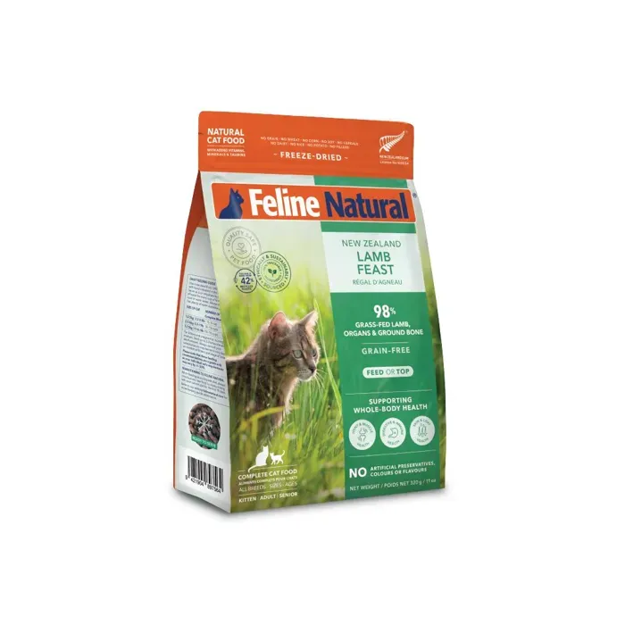 FELINE NATURAL FREEZE DRIED LAMB FEAST 11oz/320g