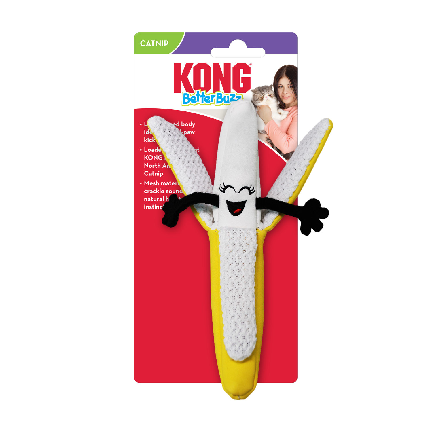 KONG CAT BETTER BUZZ BANANA ASSORTED