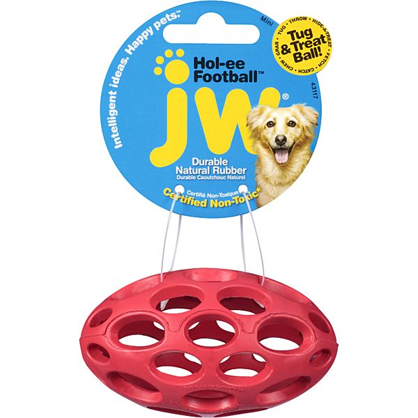 JW HOL-EE FOOTBALL ASSORTED COLOUR MINI
