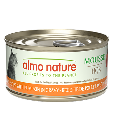 ALMO CAT HQS MOUSSE CHICKEN RECIPE WITH PUMPKIN IN GRAVY 2.47oz/70g