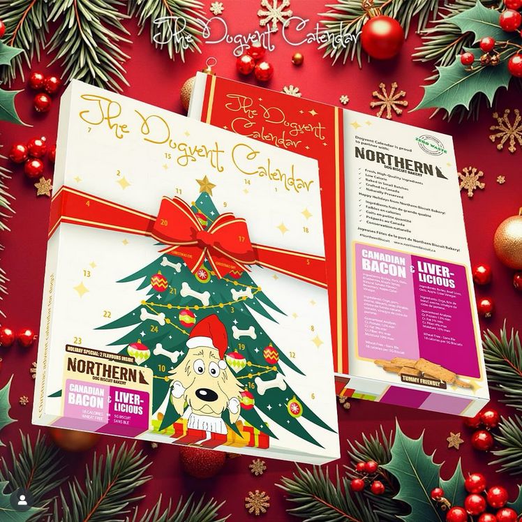 NORTHERN BISCUIT THE DOGVENT CALENDAR CANADIAN BACON &amp; LIVERLICIOUS