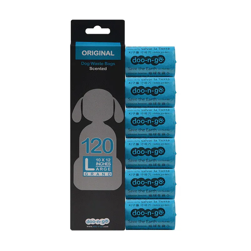 DOO-N-GO ORIGINAL DOG WASTE BAGS SCENTED 10&quot;x12&quot; 120ct