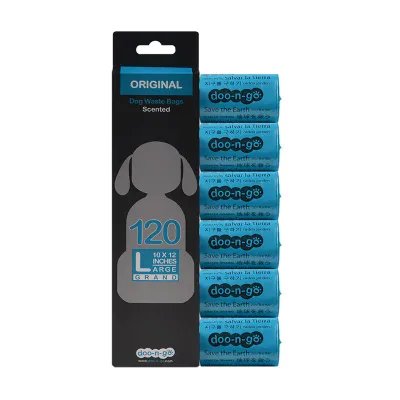 DOO-N-GO ORIGINAL DOG WASTE BAGS SCENTED 10&quot;x12&quot; 120ct
