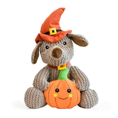 PATCHWORK JACK O LANTERN DOG