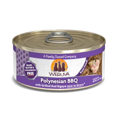 WERUVA CLASSIC CAT POLYNESIAN BBQ WITH GRILLED RED BIGEYE IN GRAVY 5.5oz/155g